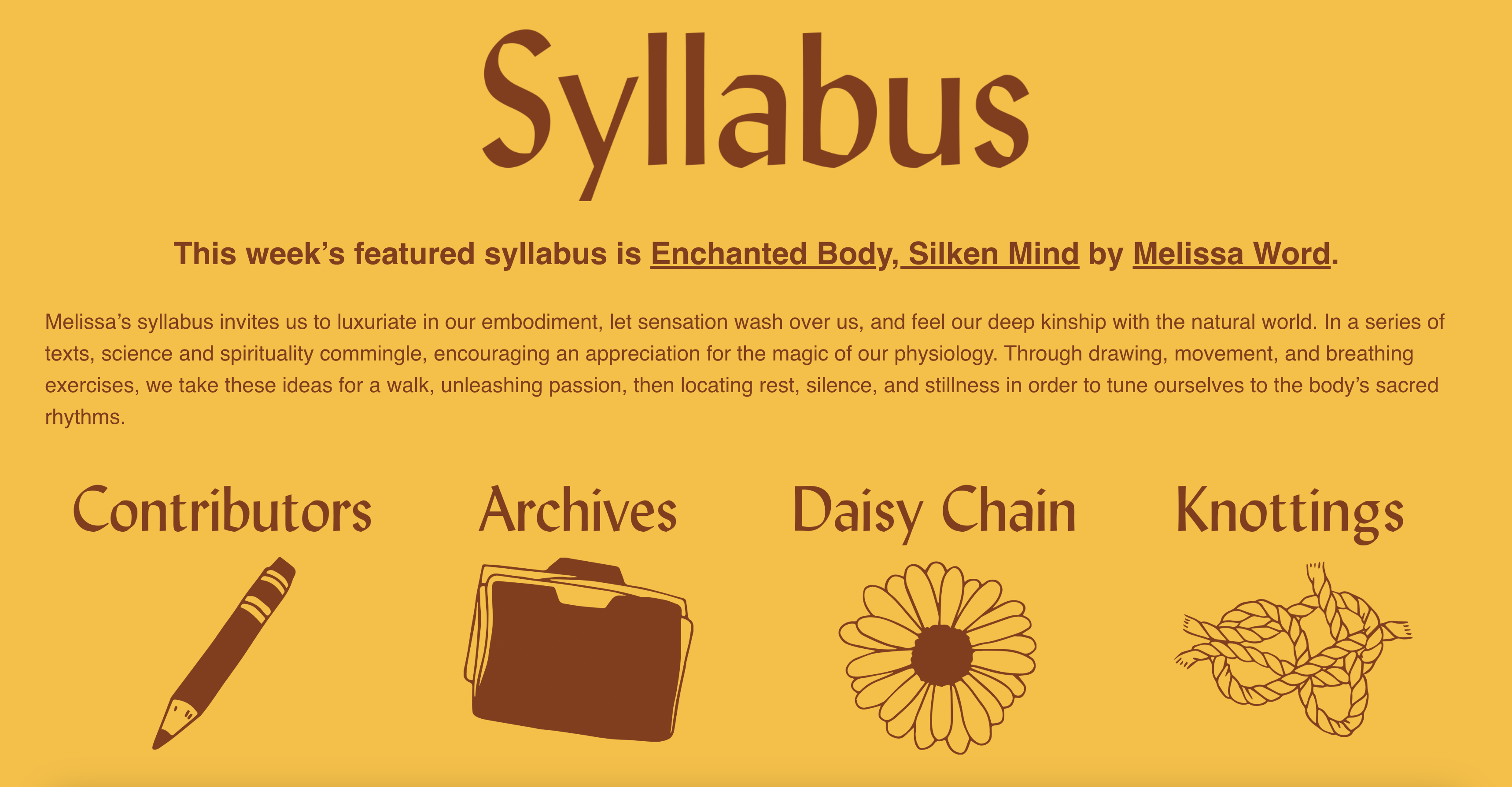 Syllabus Project